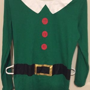 Elf pajamas part of a matching Christmas set
